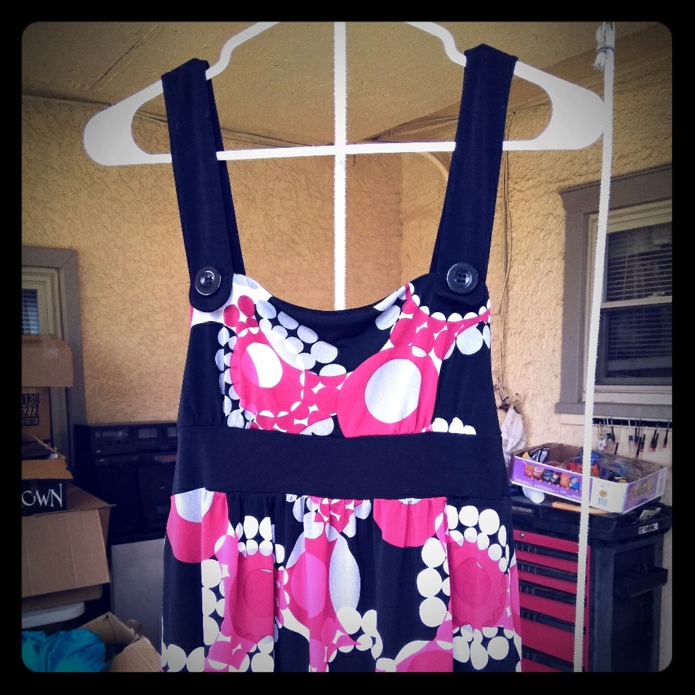 Beautiful red, black and grey tank.